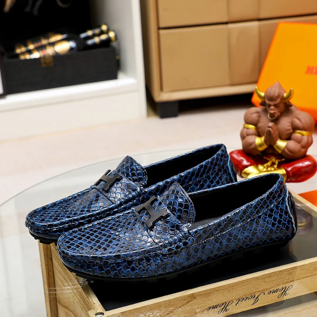 Men's shoes 💰360 🕷🕷【HERMES】The same style as Hermès counters🇨🇳Classic slip-on shoes 1:1 mold opening💯Original quality🍓Using imported first-layer cowhide🍅Pigskin lining🌶🌶Super high-end men's leather shoes🇨🇳Solid and stable Very special🍇 Color, optional! Code number 38-44……